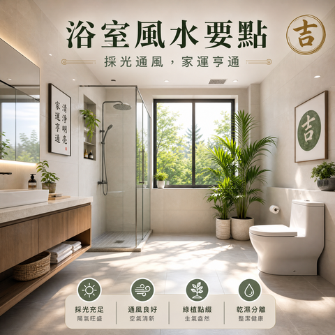 浴室采光与马桶方向