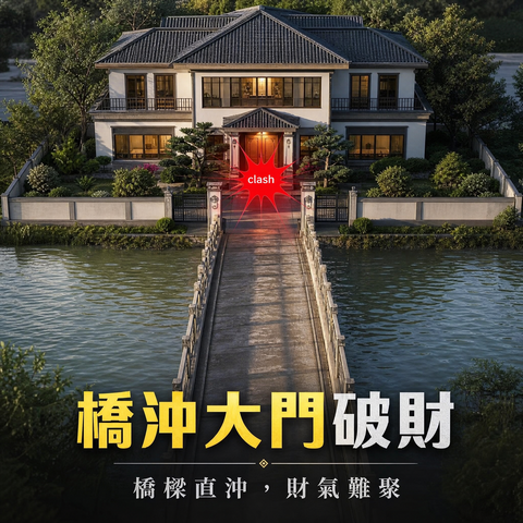 桥冲大门破财