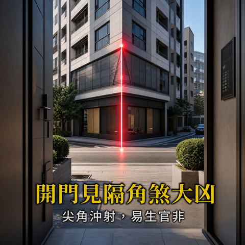 开门见隔角煞