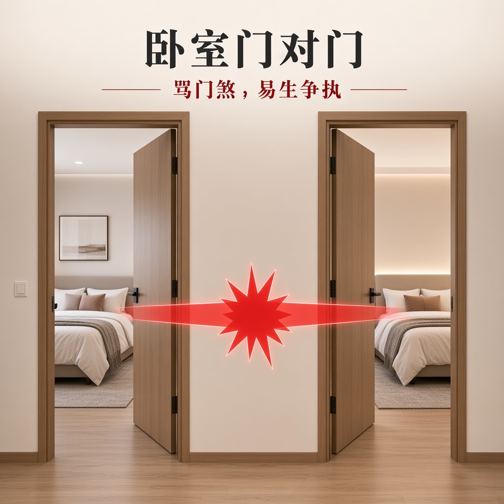 卧室门对门