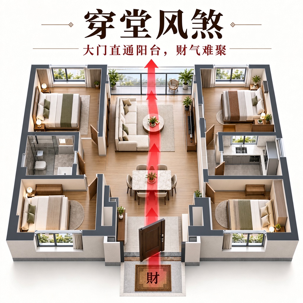 穿堂风煞
