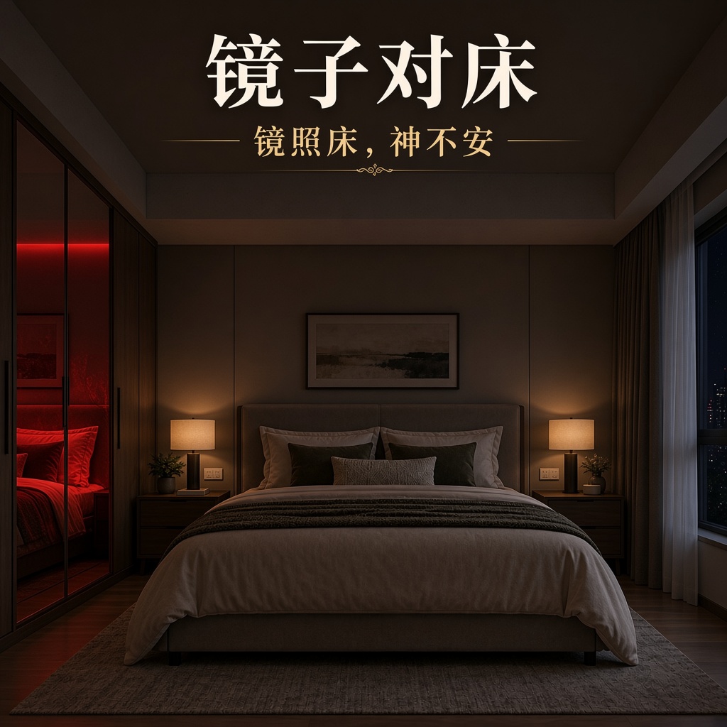 镜子对床