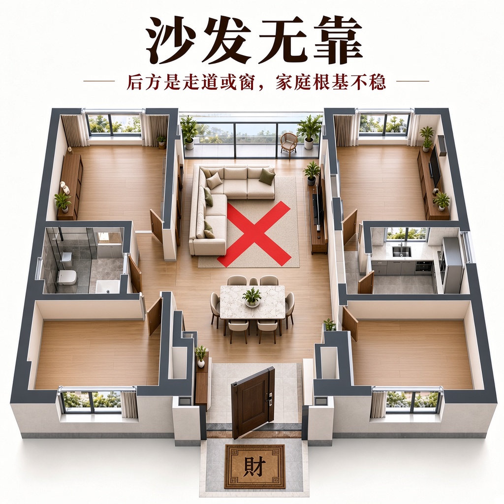 沙发无靠
