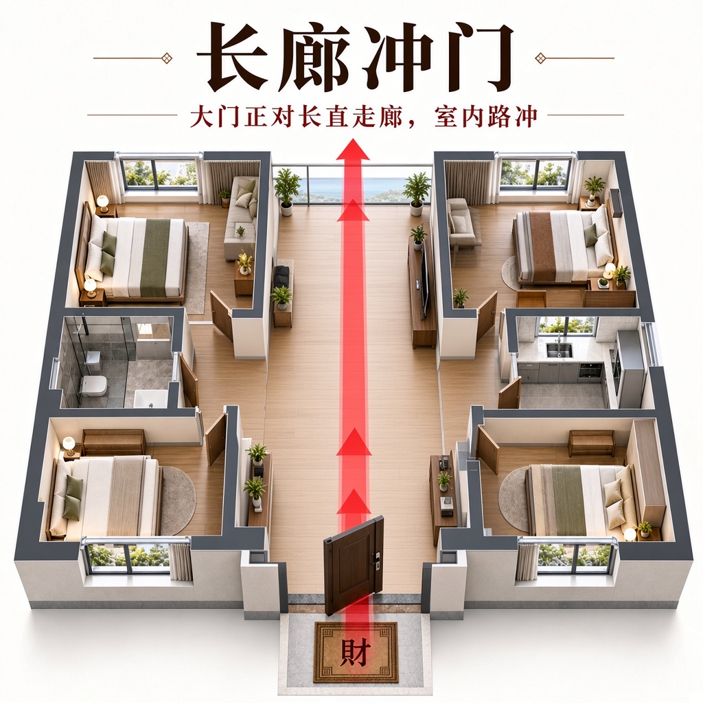 长廊冲门