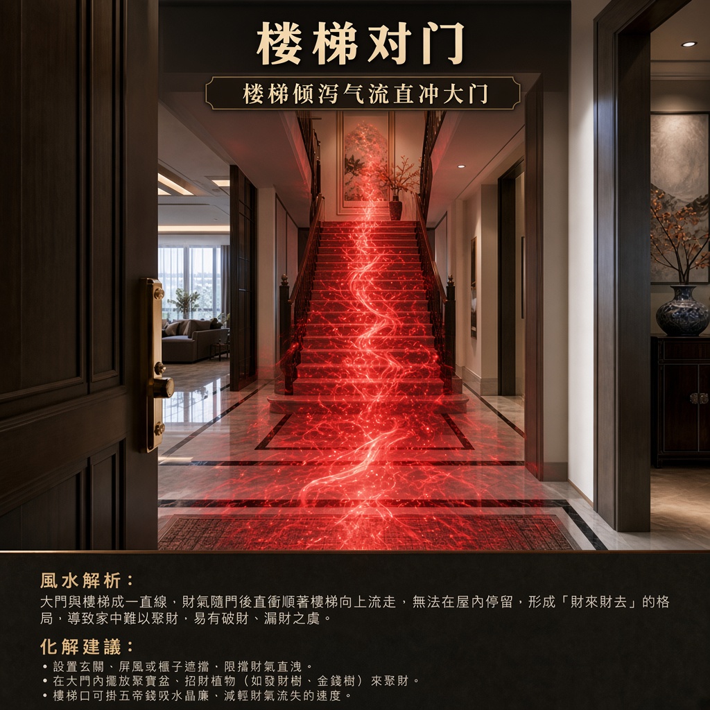 楼梯对门